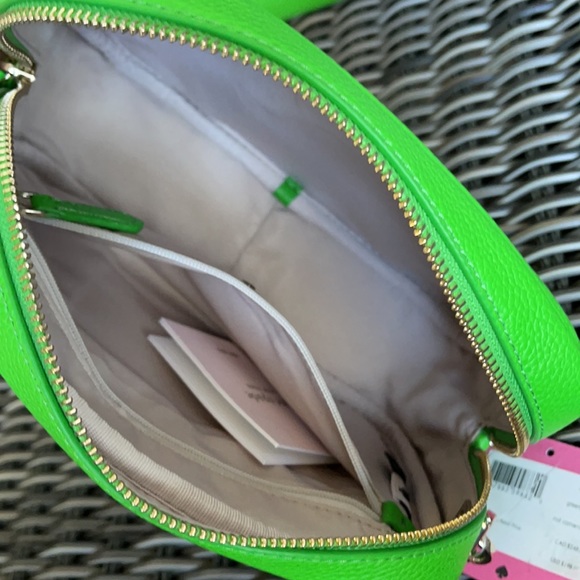 Kate Spade Astrid Oval Crossbody Leather Bag Peach Melba - Picture 9 of 16